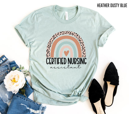 Certified Nursing Assistant Rainbow Shirt, CNA Shirts, CNA Gift, Nursing Assistant Gift, Nursing Assistant Tee, CNA Tee, CNA Graduation Shirt