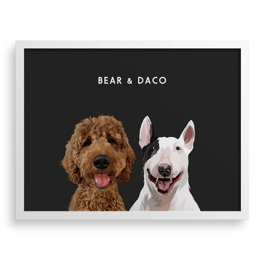 2 dogs text