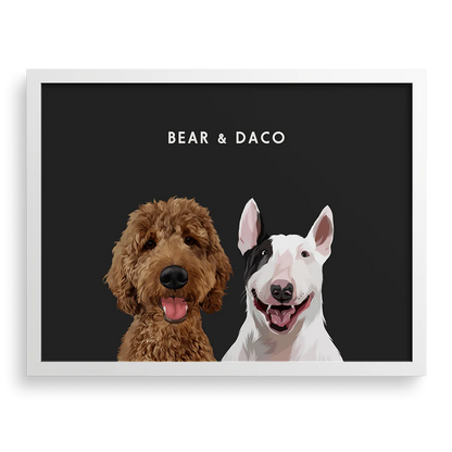 2 dogs text