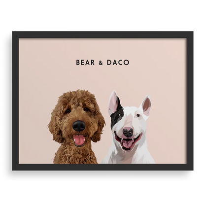 2 dogs text