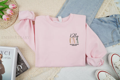 Personalized Embroidered CNA Nurse Shirt, Custom CNA Nurse Sweatshirt, CNA Nurse Gift, Nurse Appreciation Gift, Certified Nursing Assistant Shirt