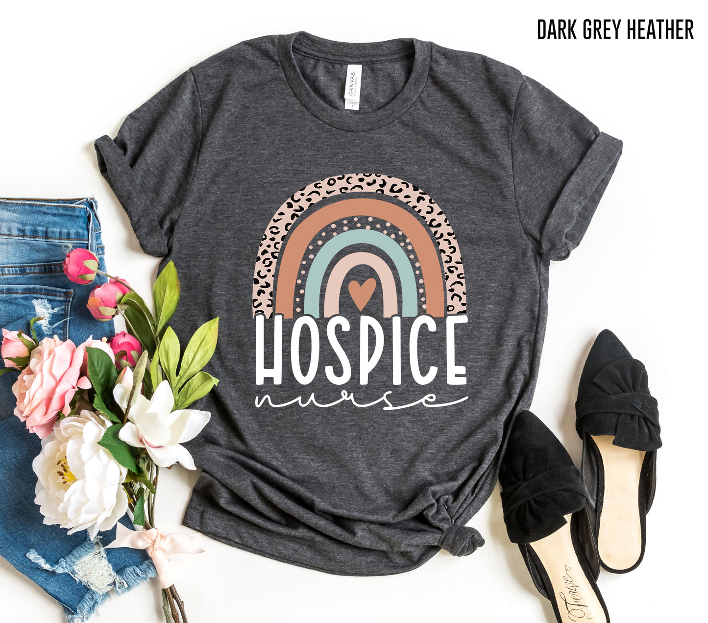 Hospice Rainbow Shirt, Hospice Nurse Shirt, Hospice Gift, Hospice Care, Hospice Nurse Gifts, Medical Shirt, Nursing Shirt, Med Shirt, Nursing School Tee